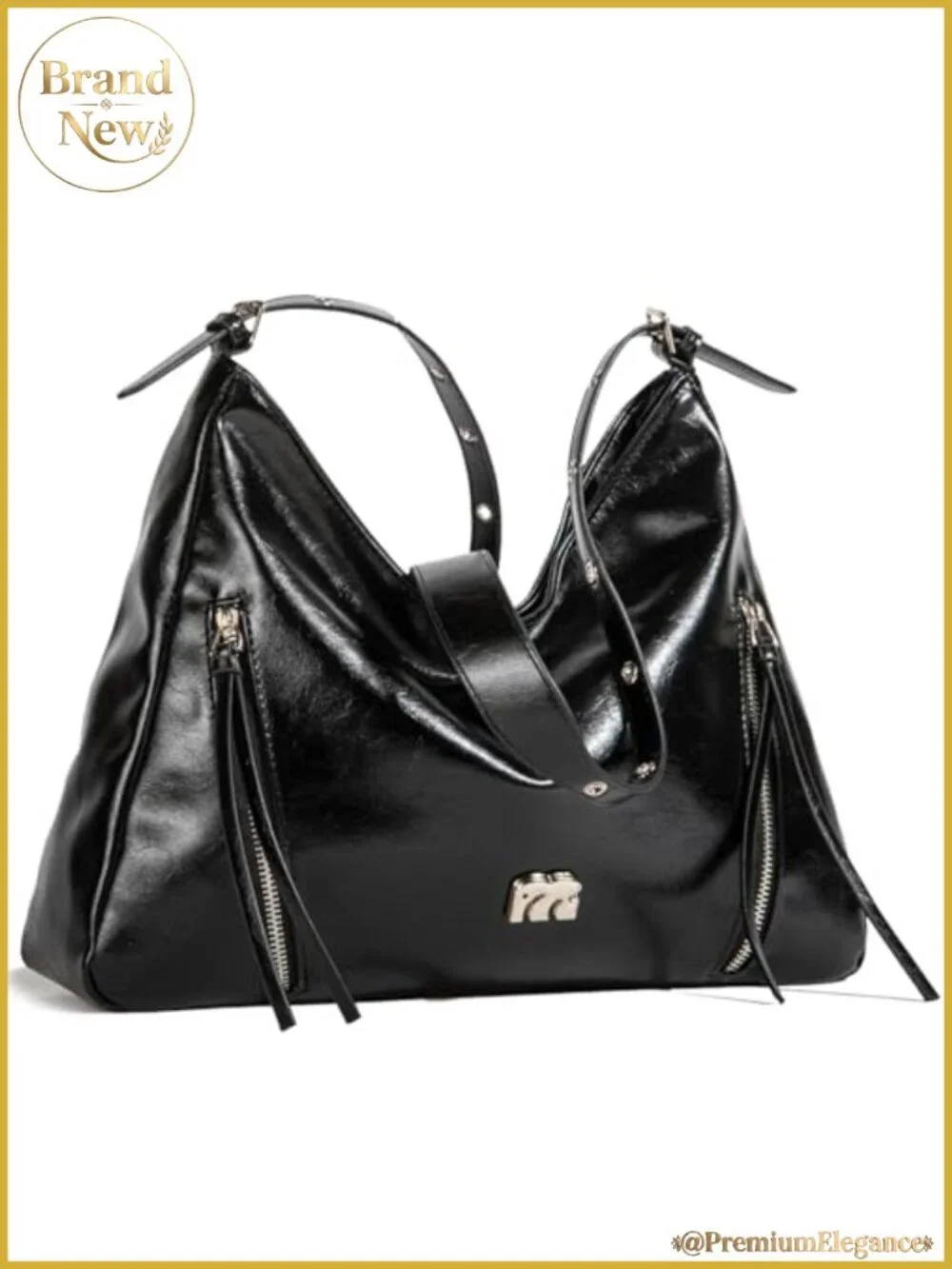 Vintage Style Faux Leather Hobo Shoulder Bag Large Capacity Crossbody